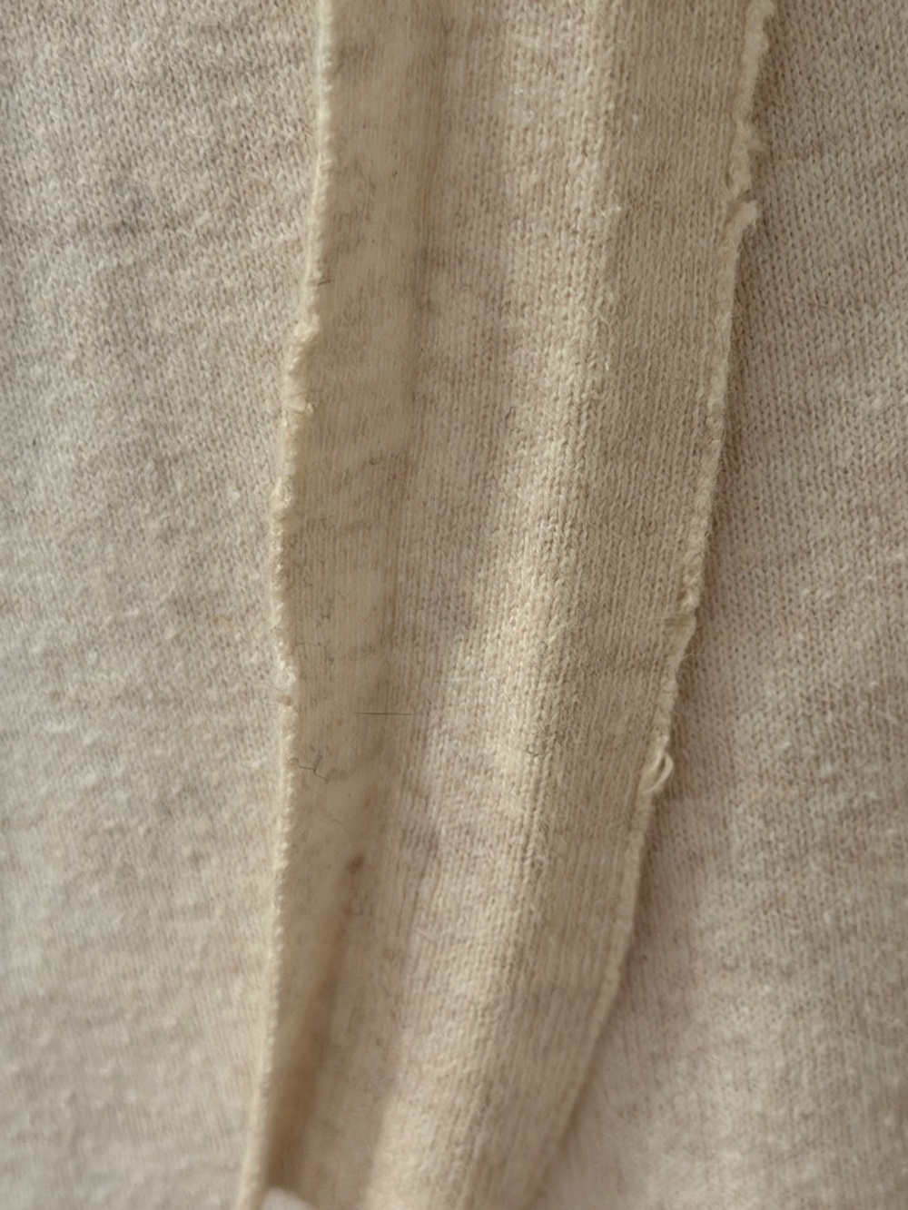 UGG natural beige lightweight cotton shawl collar wrap bathrobe coverup L - Picture 5 of 8